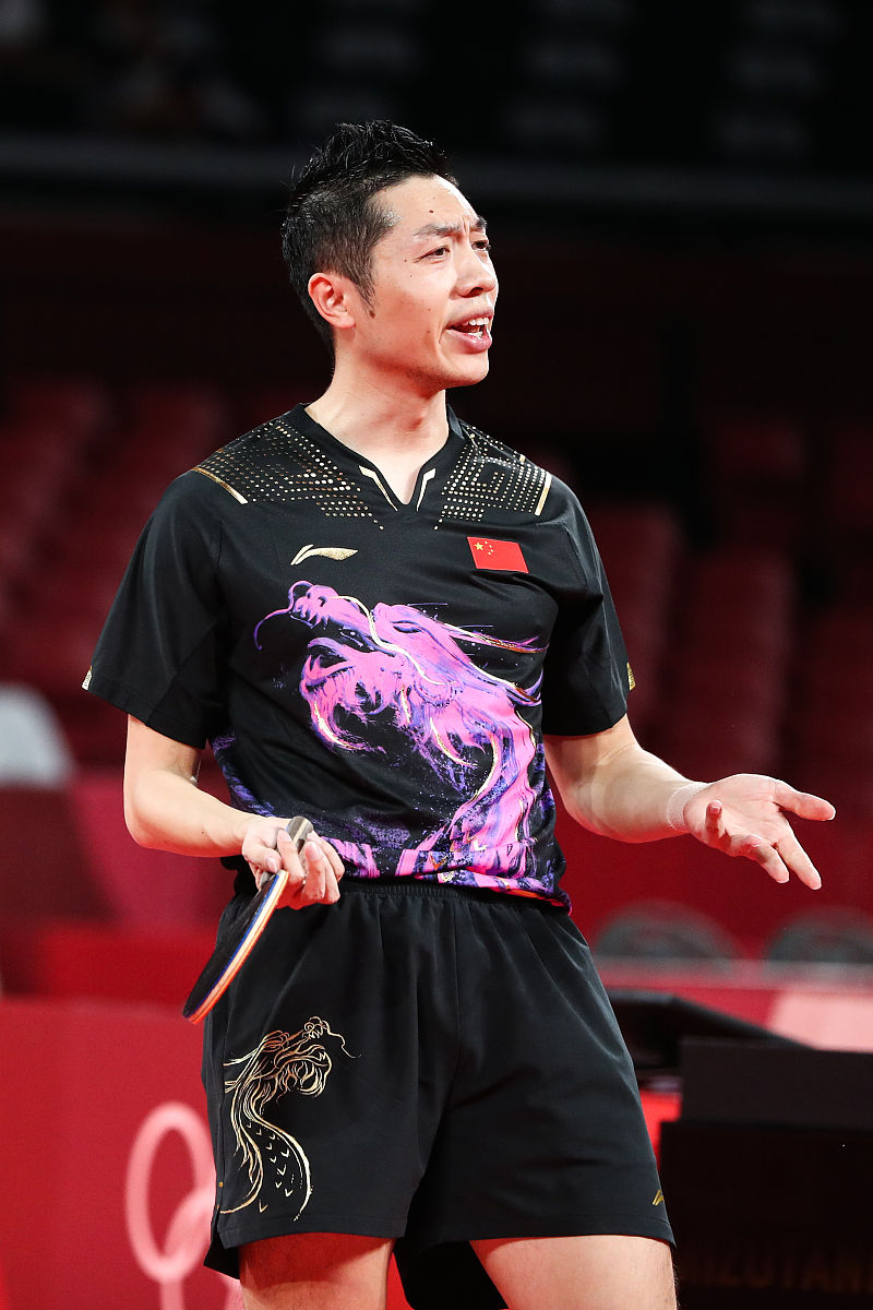 法国乒乓球队绝地反击中国乒乓球队，许昕关键制胜